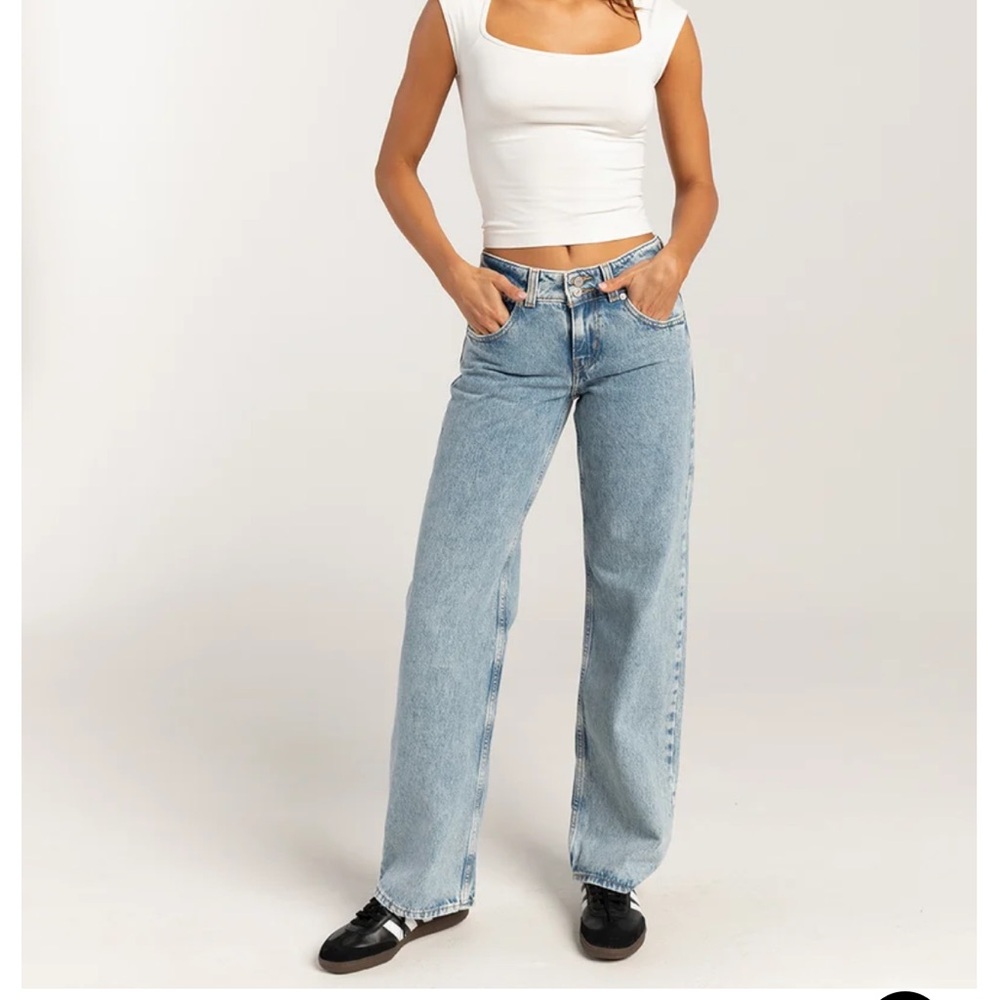 Levi's Light Blue Wide Leg Jeans